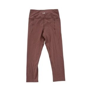 Under Armour Compression Heat Gear Leggings Pants Medium High Rise Mauve Pink